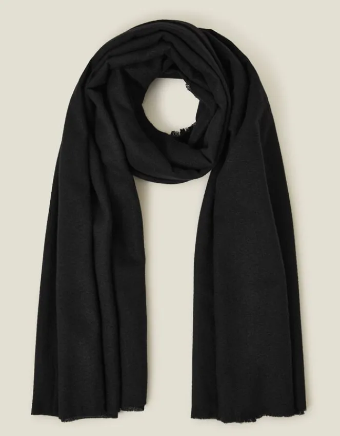 Accessorize Grace Super-Soft Blanket Scarf Black