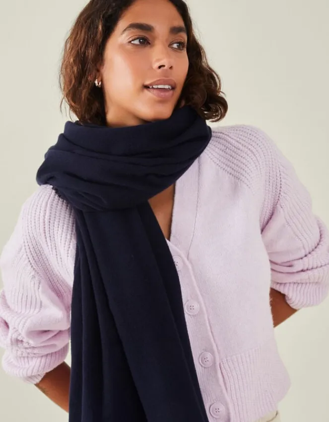 Accessorize Grace Super-Soft Blanket Scarf Black