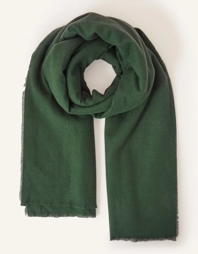 Accessorize Grace Super-Soft Blanket Scarf Green