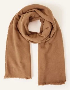 Accessorize Grace Super-Soft Blanket Scarf Camel
