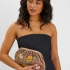 Accessorize Hand-Beaded Floral Clutch Bag