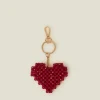 Accessorize Heart Beaded Keyring