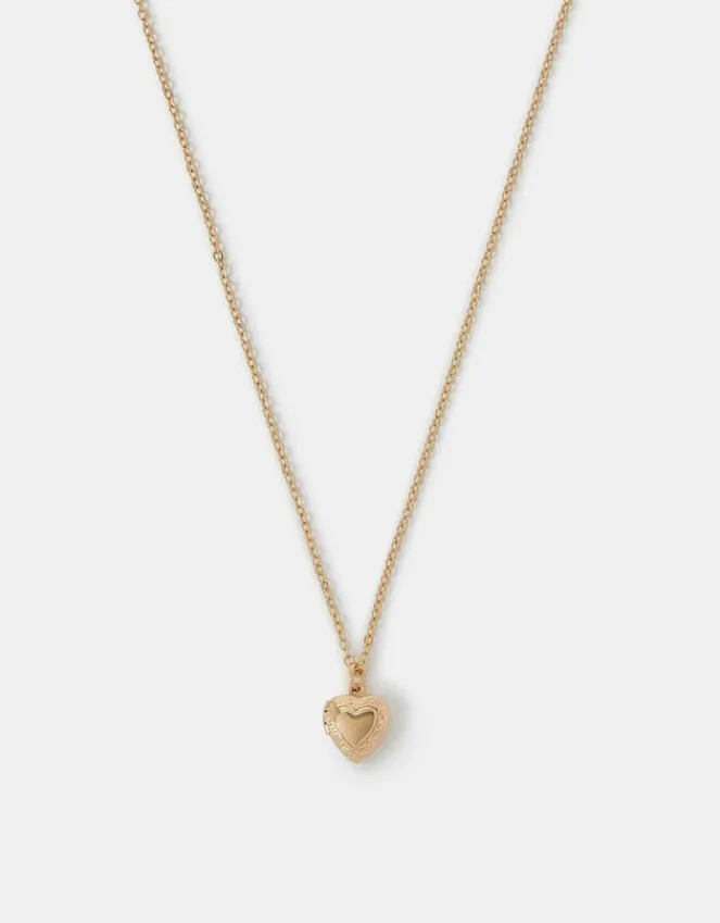Accessorize Heart Locket Pendant Necklace