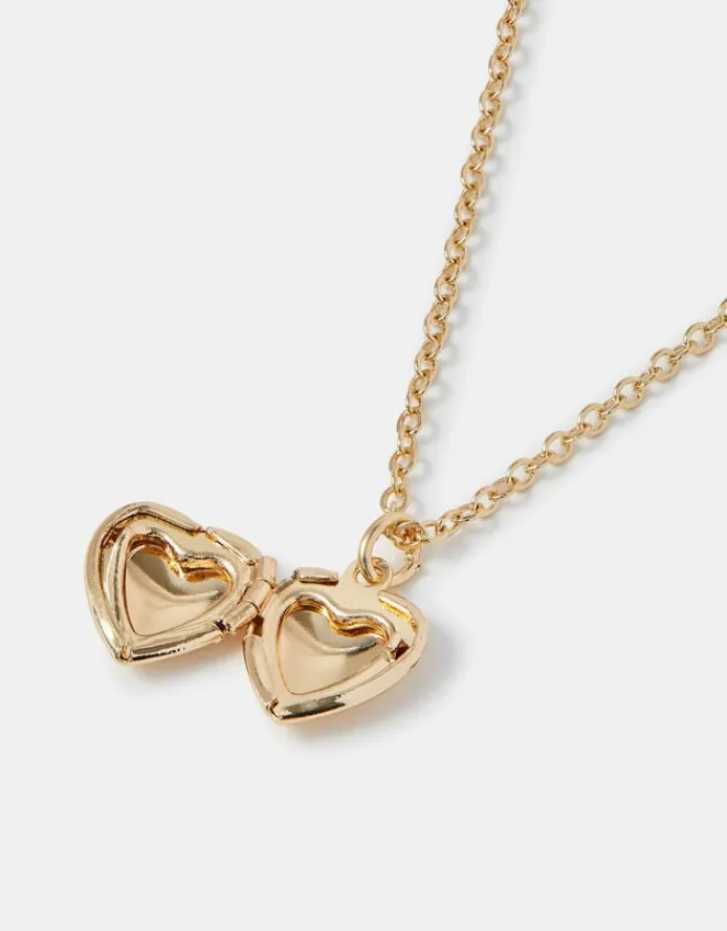 Accessorize Heart Locket Pendant Necklace