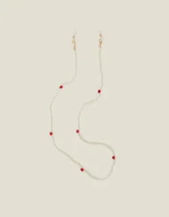 Accessorize Heart Pearl Beaded Sunglasses Chain