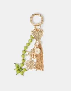Accessorize Heart Tassel Bag Charm