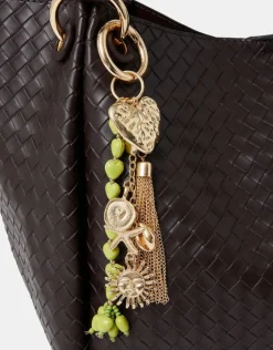 Accessorize Heart Tassel Bag Charm