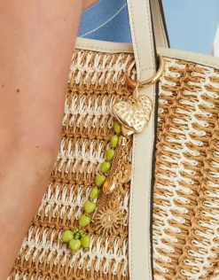 Accessorize Heart Tassel Bag Charm