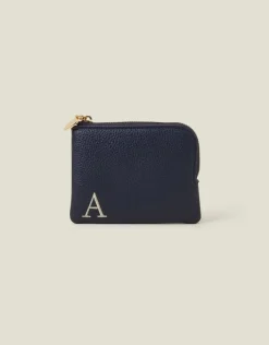 Accessorize Initial Coin Purse Blue