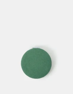 Accessorize Initial Embroidered Compact Mirror Green