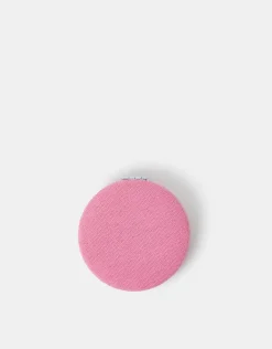 Accessorize Initial Embroidered Compact Mirror Pink