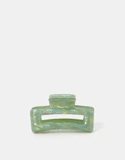 Accessorize Iridescent Resin Rectangular Claw Clip