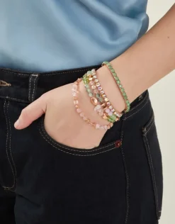 Accessorize Jewel Bead Stretch Bracelet Multipack