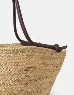 Accessorize Jute Basket Beach Bag