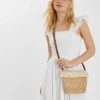 Accessorize Jute Fringe Crossbody Bag