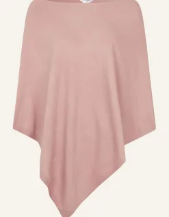 Accessorize Knit Poncho Pink