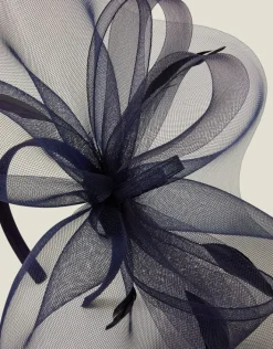 Accessorize Large Crin Fascinator Blue