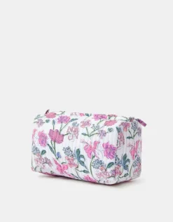 Accessorize Large Floral Print Quilted Make Up Bag
