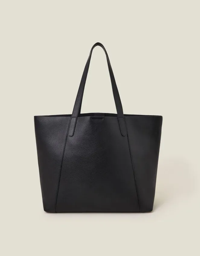 Accessorize Large Pebble Leather Tote Bag