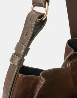 Accessorize Large Pocket Suede Shoulder Bag