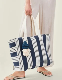 Accessorize Large Stripe Beach Bag