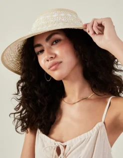 Accessorize Large Tie-Back Sun Visor White