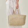 Accessorize Large Woven Stripe Tote Bag