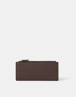 Accessorize Large Woven Zip Purse