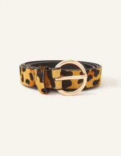 Accessorize Leather Animal Belt Multi