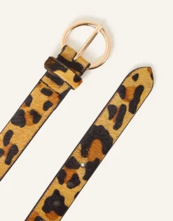 Accessorize Leather Animal Belt Multi