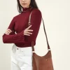 Accessorize Leather Messenger Cross-Body Bag Tan