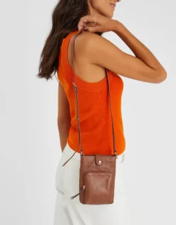 Accessorize Leather Pouch Phone Bag