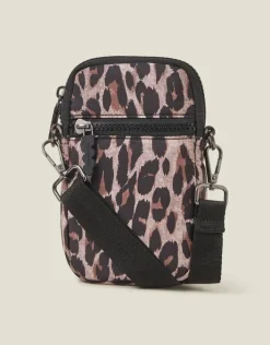 Accessorize Leopard Print Phone Bag