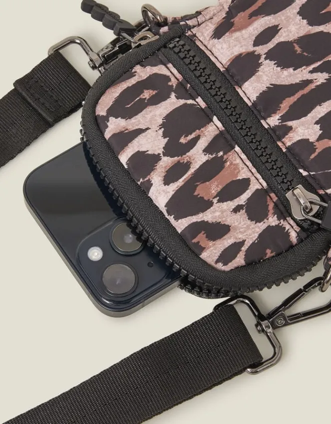 Accessorize Leopard Print Phone Bag