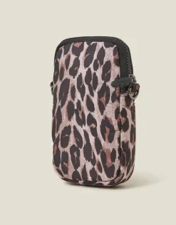 Accessorize Leopard Print Phone Bag