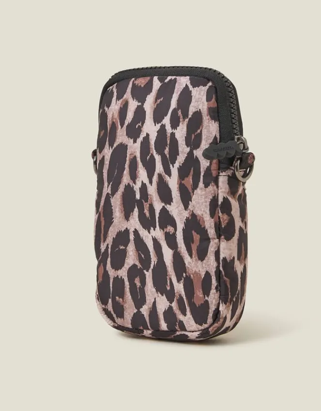 Accessorize Leopard Print Phone Bag