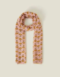 Accessorize Lightweight Floral Block Print Scarf