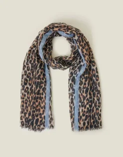 Accessorize Lightweight Leopard Print Scarf