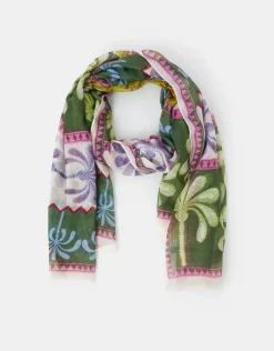 Accessorize Lightweight Palm Print Scarf