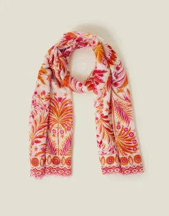 Accessorize Lightweight Palm Print Scarf