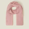 Accessorize Lightweight Pleated Scarf Pink