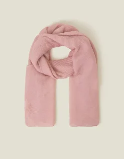 Accessorize Lightweight Pleated Scarf Pink