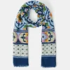 Accessorize Lightweight Tile Print Scarf