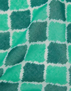 Accessorize Lightweight Tile Print Scarf