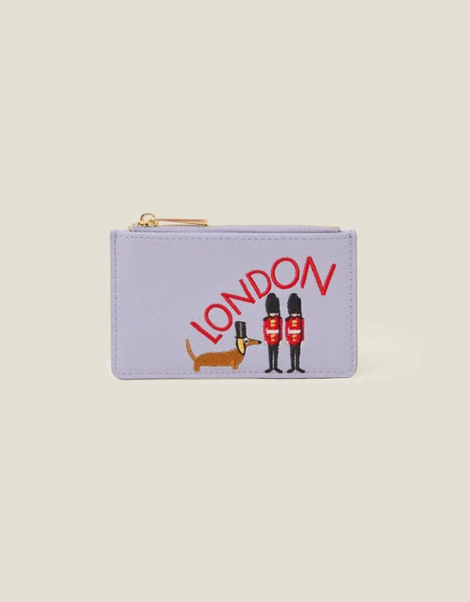 Accessorize London Embroidered Card Holder