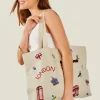 Accessorize London Embroidered Shopper Bag
