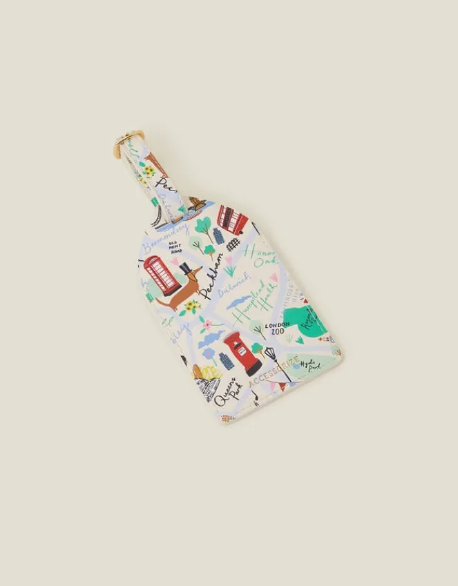 Accessorize London Map Luggage Tag