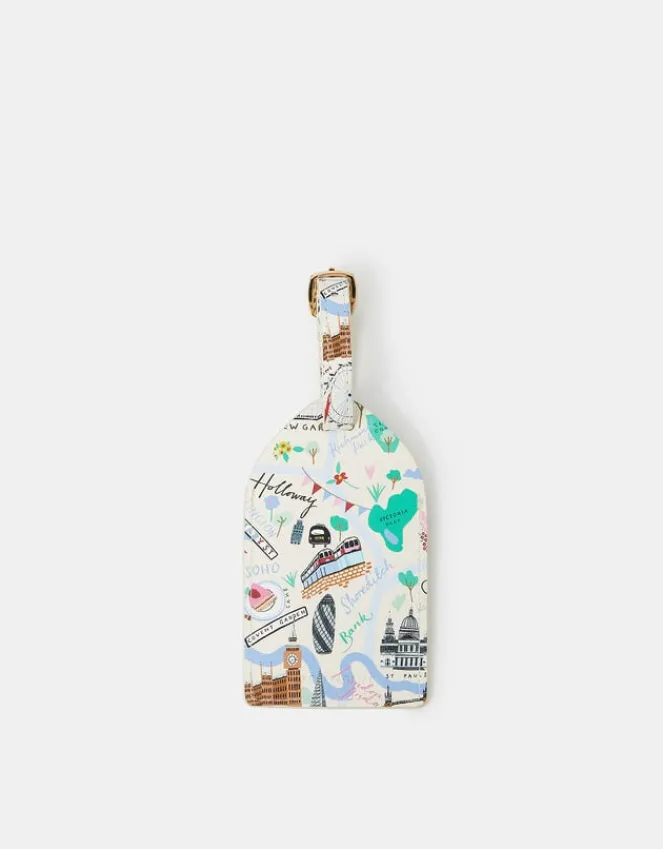 Accessorize London Map Luggage Tag