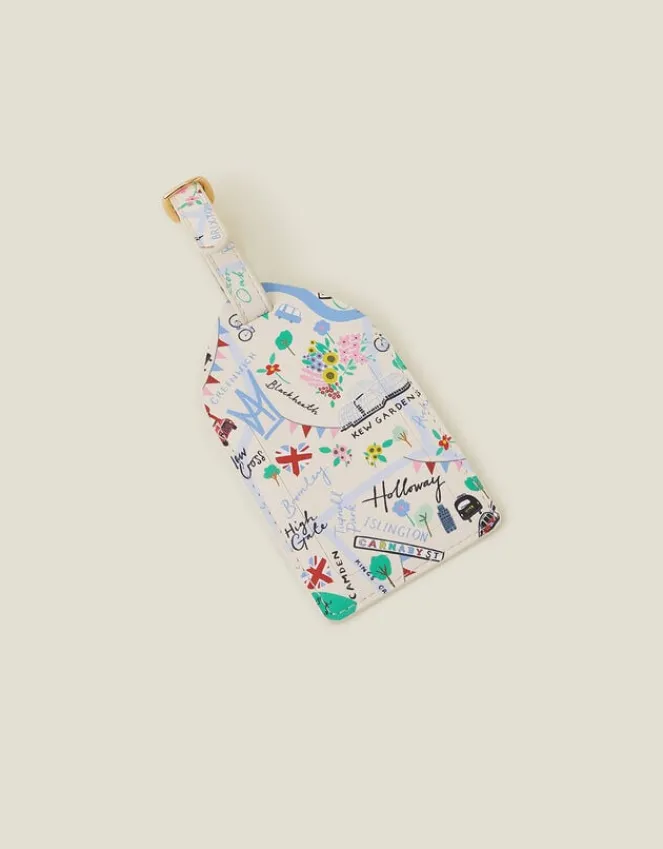 Accessorize London Map Luggage Tag