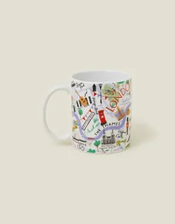 Accessorize London Map Print Mug Multi